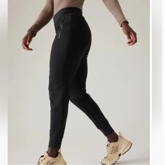 Athleta Headlands Hybrid Trek Jogger Pants Black Size 0 - Picture 1 of 8